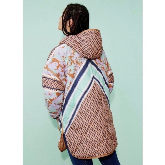 Free People Movement Pria Printed Puffer NWT Size Small - Picture 2 of 16